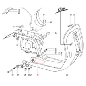 Aufkleber LML fuer LML Star 125-200 4T/Star Deluxe 125-150 4S/Speedy fuer LML Star 125-200 4T/Star Deluxe 125-150 4S/Speedy