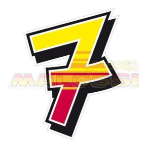 Aufkleber MALOSSI Startnummer "7", by ENKO4