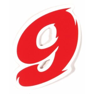 Aufkleber Startnummer "6"