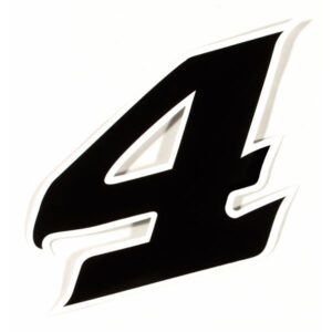 Aufkleber Startnummer "6"