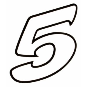 Aufkleber Startnummer "8"