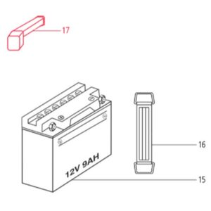 Isolierkappe Batteriepol LML fuer LML Star 125-200 4T/Star Deluxe 125-150 4S/Speedy fuer LML Star 125-200 4T/Star Deluxe 125-150 4S/Speedy