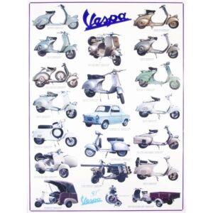 Poster "Vespa Modelle I"