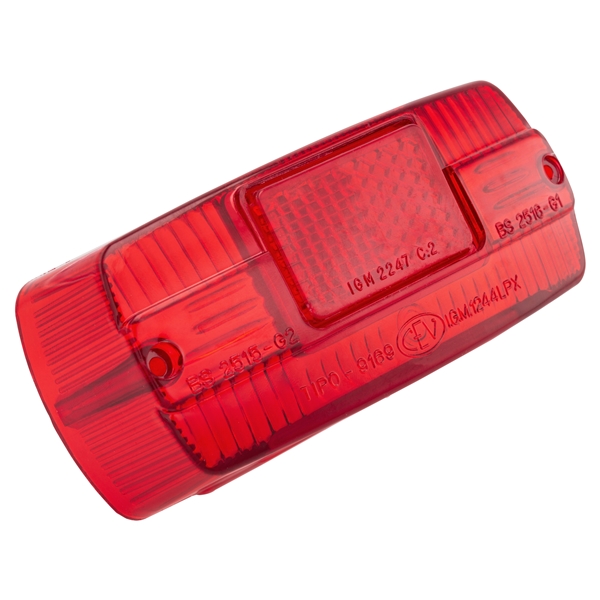 Ruecklichtglas fuer Lambretta 125 LI 3°/LIS/150 LI3°/LIS/SX/175 TV 3°/200 TV/SX fuer Lambretta 125 LI 3°/LIS/150 LI3°/LIS/SX/175 TV 3°/200 TV/SX