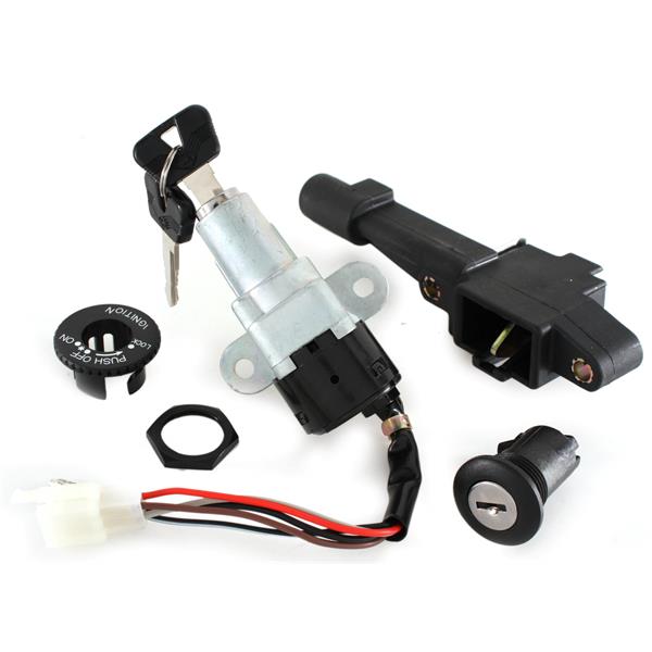 Schloss Set fuer MALAGUTI Centro Base/SL/SL Kat '93-'00 alle F10-Modelle Bj.'92-'03 fuer MALAGUTI Centro Base/SL/SL Kat '93-'00 alle F10-Modelle Bj.'92-'03