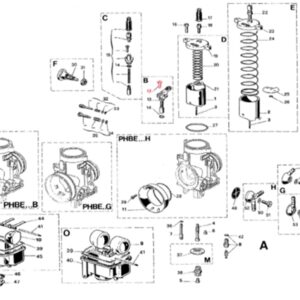 Schraube Befestigung Klappchoke/Ziehchoke PHB