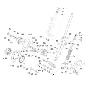 Schraube Bremsscheibe M4x12 mm, Innensechskant, PIAGGIO fuer Vespa Primavera/Sprint 125-150ccm fuer Vespa Primavera/Sprint 125-150ccm
