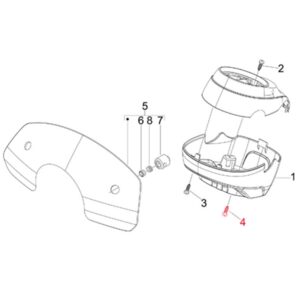 Schraube Lenkerverkleidung M6x40 mm, Torx, PIAGGIO fuer Vespa LXV 125ccm fuer Vespa LXV 125ccm