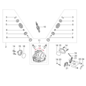 Sicherungsring LML Ventilfuehrung fuer LML Star 125-200 4T/Star Deluxe 125-150 4S/Speedy fuer LML Star 125-200 4T/Star Deluxe 125-150 4S/Speedy
