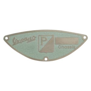 Typenschild "PIAGGIO ACMA Paris" fuer Vespa ACMA 150 N `59-`62 fuer Vespa ACMA 150 N `59-`62