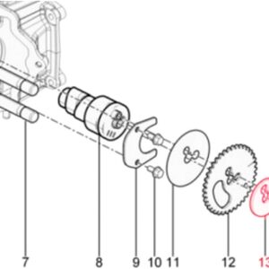 Unterlegscheibe Nockenwelle, PIAGGIO fuer Vespa LX/LXV/S/GTS/GTS Super/GTV/GT/GT L 125ccm fuer Vespa LX/LXV/S/GTS/GTS Super/GTV/GT/GT L 125ccm