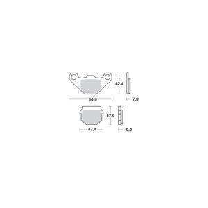 Moto-Master Bremsbeläge Kawasaki 090111