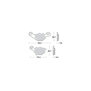 Moto-Master Bremsbeläge Sinter Mx Nitro 093521