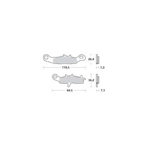 Moto-Master Bremsbeläge 093912 093912