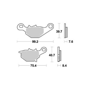 Moto-Master Bremsbeläge Nitro 094821