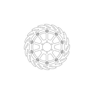 Moto-Master Bremmscheibe Flame Vorne Float Ri 112195