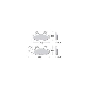 Moto-Master Bremsbeläge 091911 Yam Atv 091911