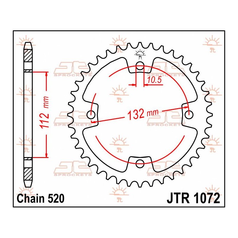 JT Kettenrad 38T 520 JTR1072.38