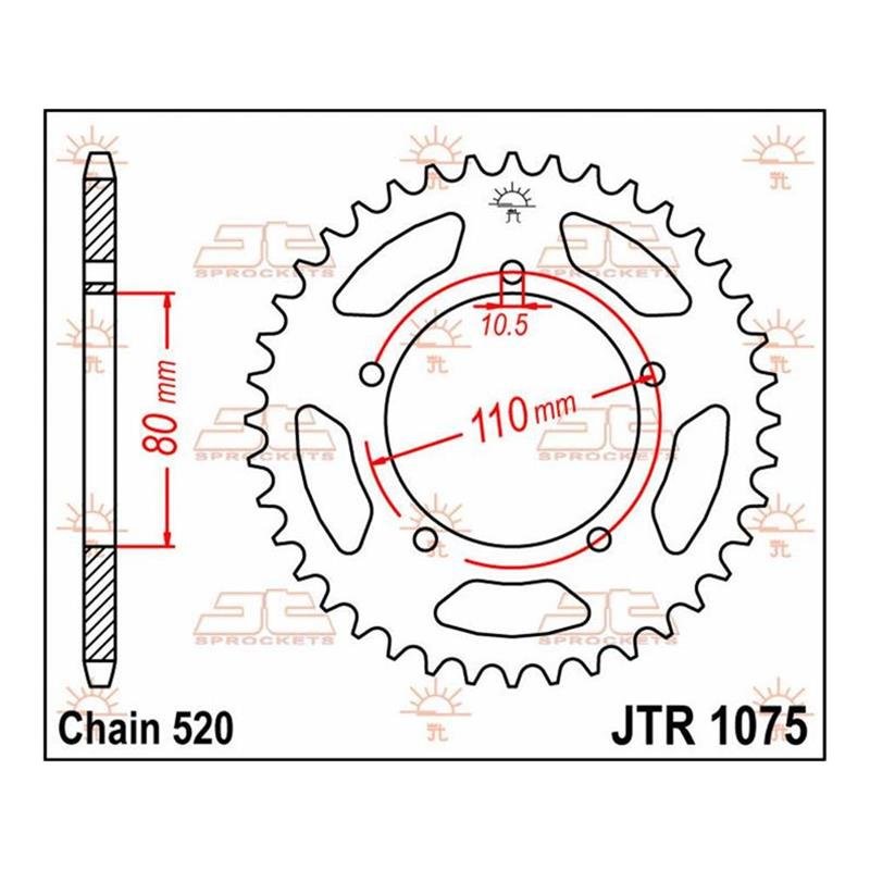 JT Kettenrad 39T 520 JTR1075.39