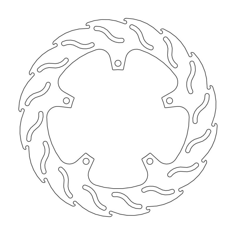 Moto-Master Bremsscheibe Hinten Flame Yam Fz8 110409