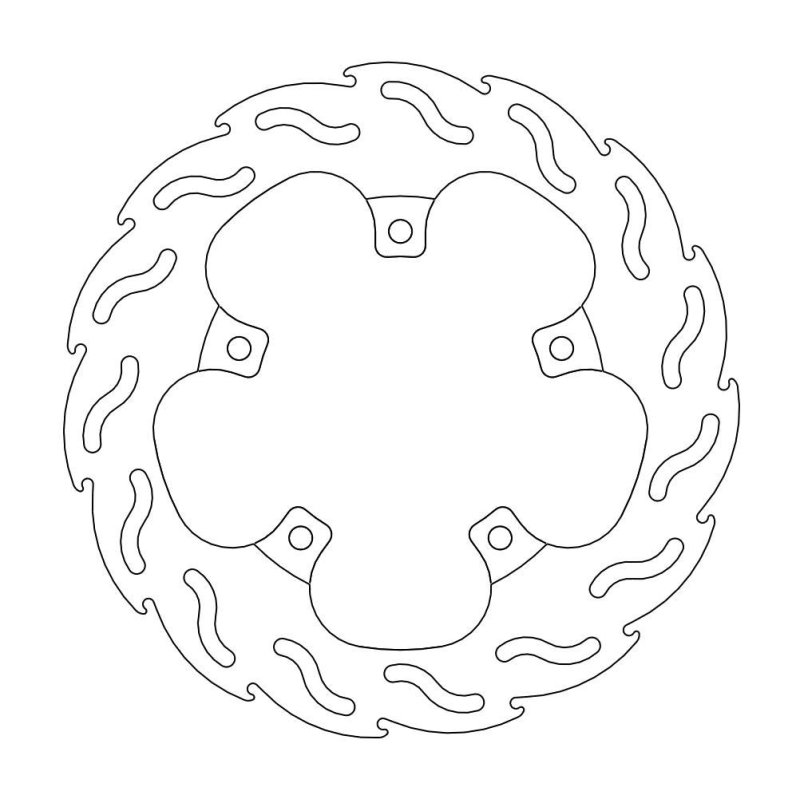 Moto-Master Bremsscheibe Hinten Flame Apr Dor 110417