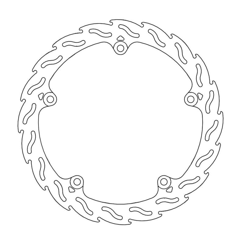 Moto-Master Bremsscheibe Fix Flame Rechts 110531