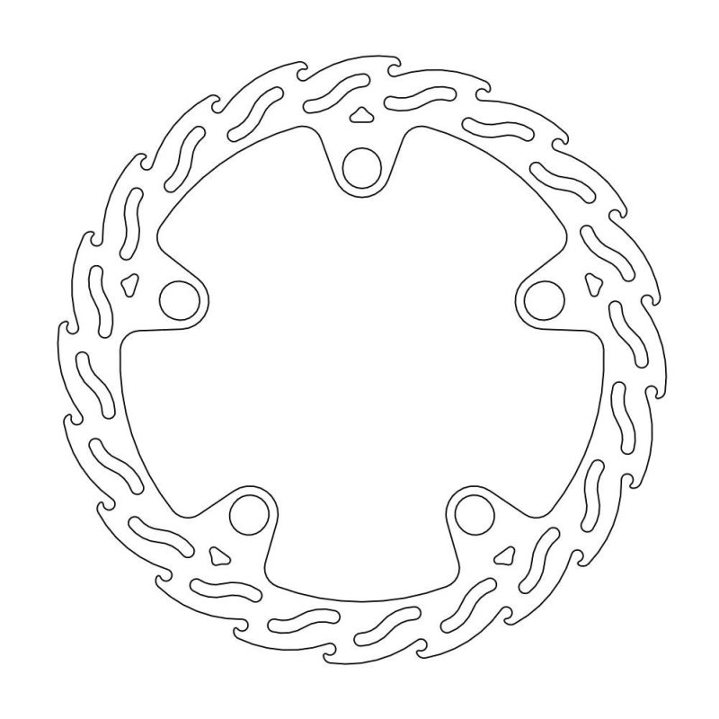 Moto-Master Bremsscheibe Fix Flame Links 110535