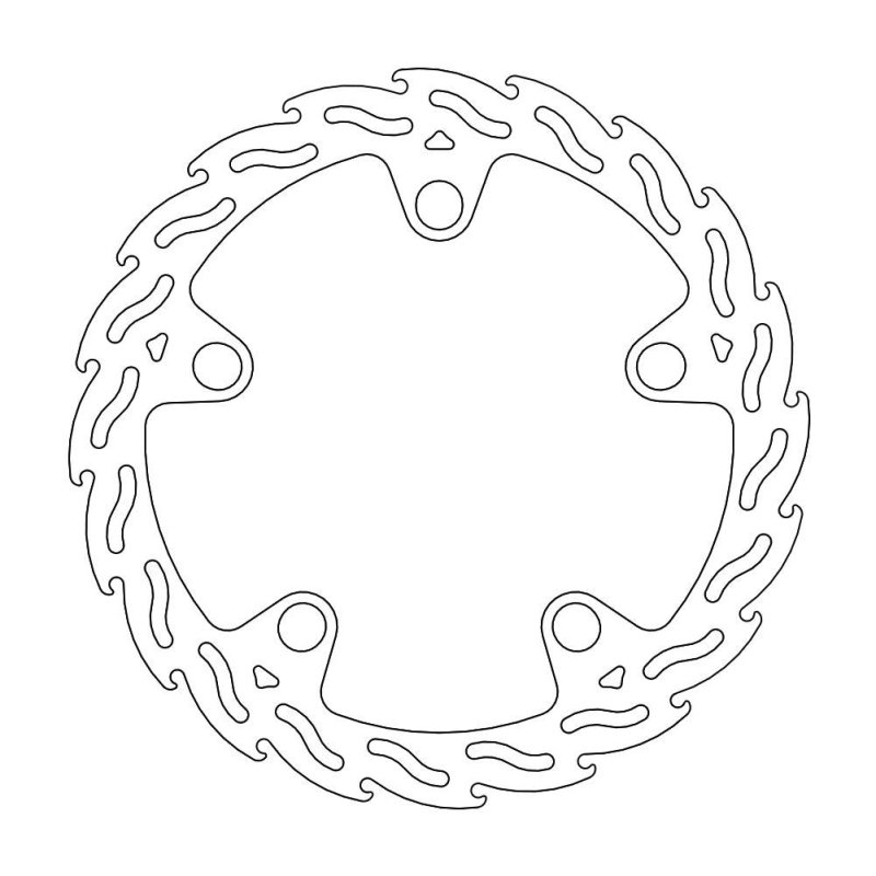Moto-Master Bremsscheibe Fix Flame Rechts 110536