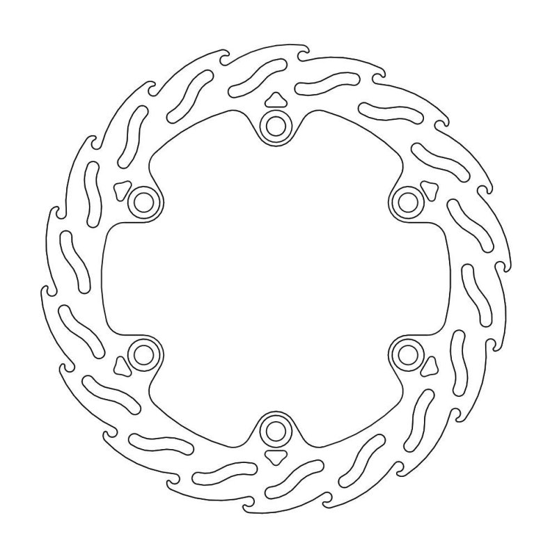 Moto-Master Bremsscheibe Fix Flame Links 110538
