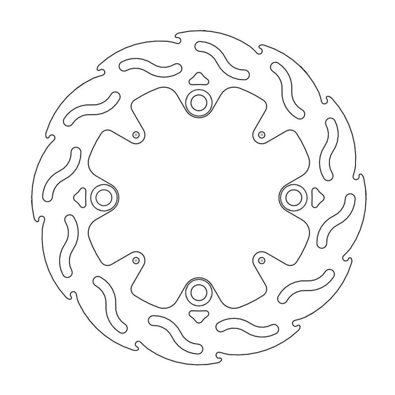 Moto-Master Bremmscheibe Flame Hinten Fix 110544