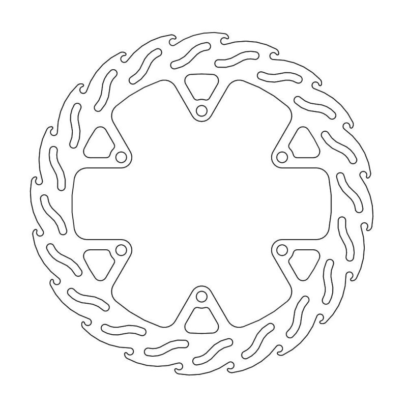 Moto-Master Bremsscheibe Fix Flame Links 110550
