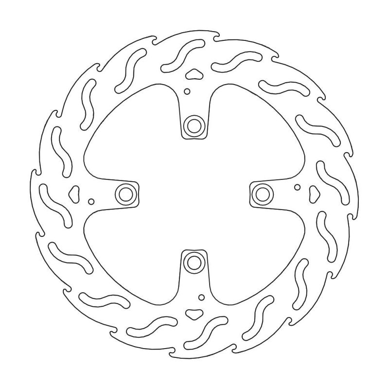 Moto-Master Bremsscheibe Fix Flame Links 110557