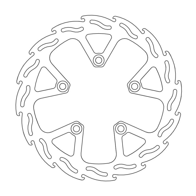 Moto-Master Bremsscheibe Fix Flame Rechts 110558