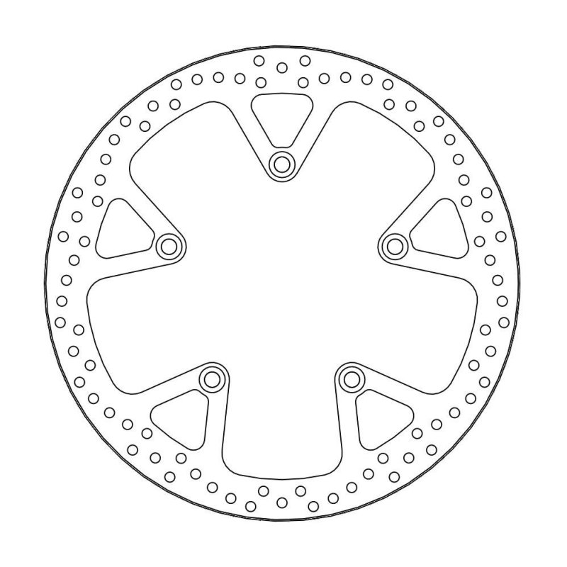 Moto-Master Bremsscheibe Fix Round L/R 110590