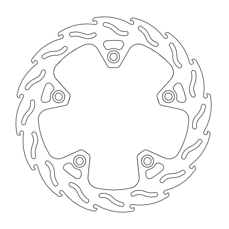 Moto-Master Bremsscheibe Fix Flame Rechts 110594