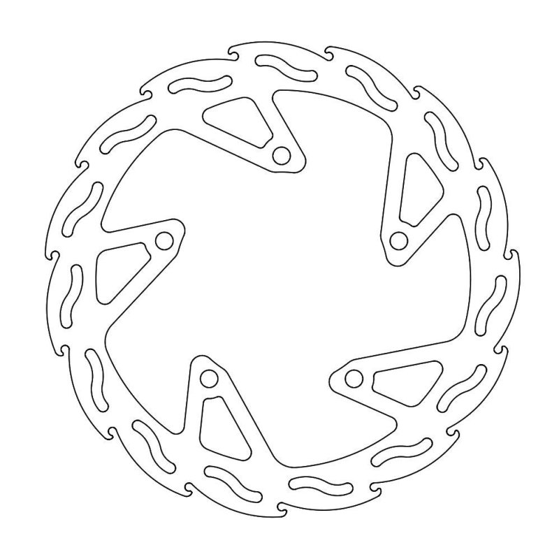 Moto-Master Bremsscheibe Fix Flame Rechts 110596