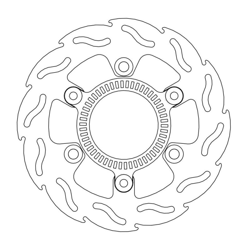 Moto-Master Bremsscheibe Fix Flame Abs-Fit 110597