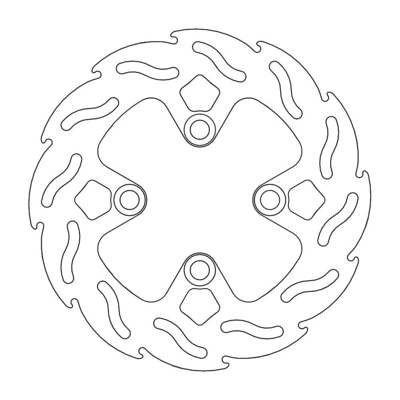 Moto-Master Bremsscheibe Fix Flame Rechts 110601