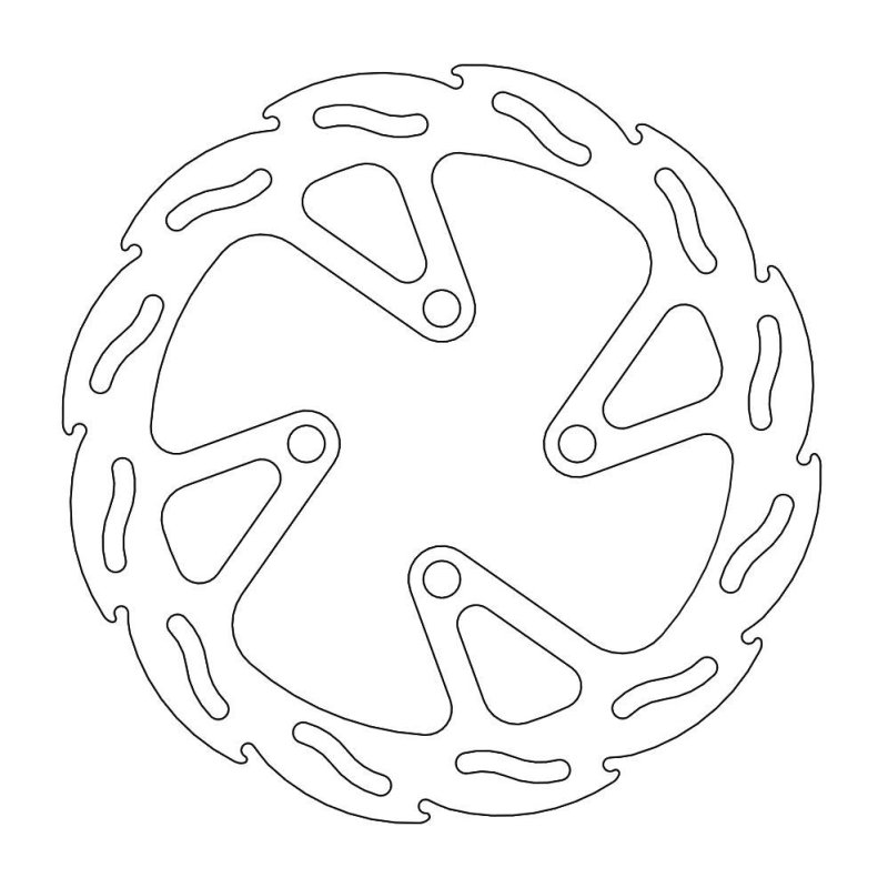 Moto-Master Bremsscheibe Fix Flame Rechts 110602