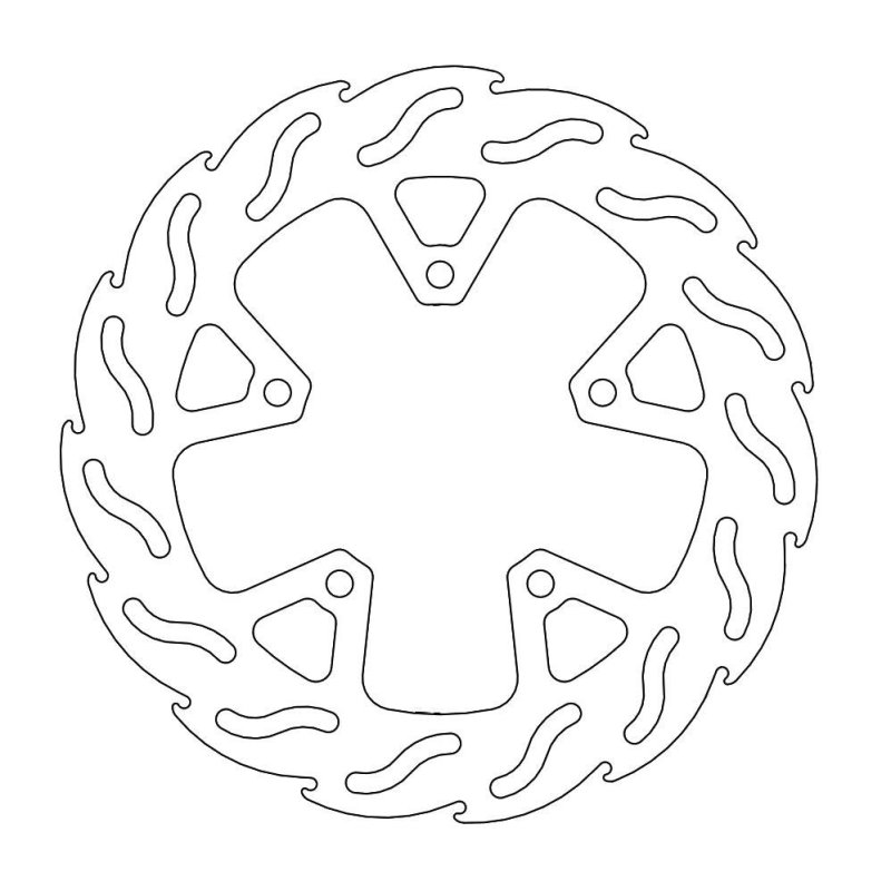 Moto-Master Bremsscheibe Fix Flame 110614