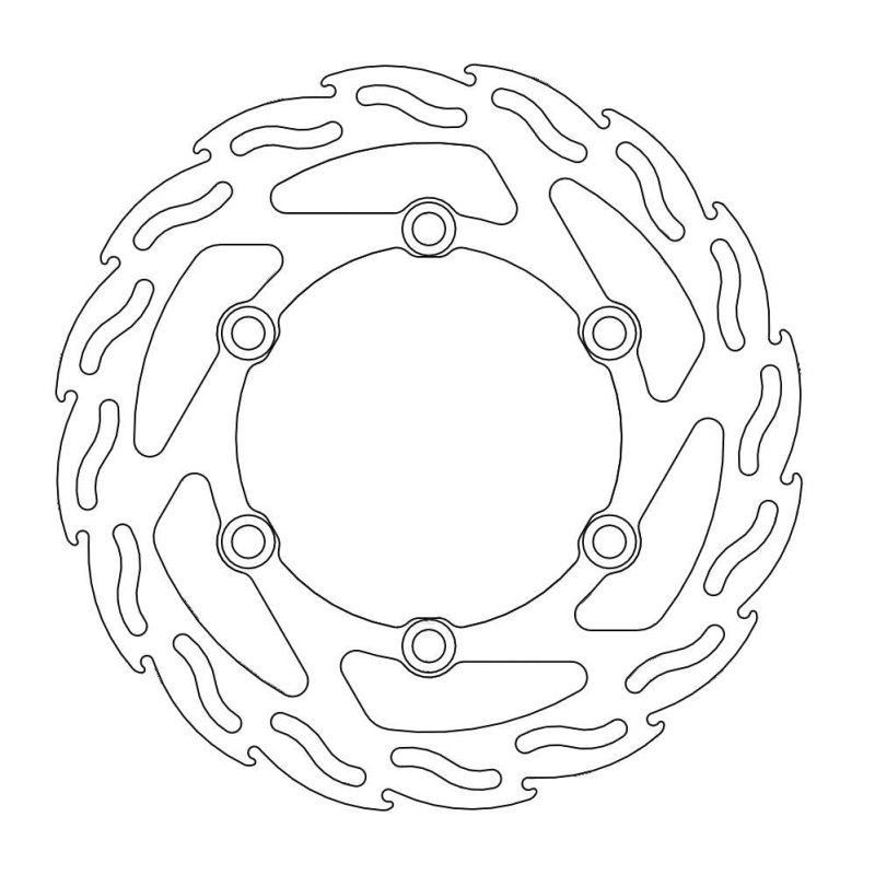 Moto-Master Bremsscheibe Fix Flame Rechts 110619