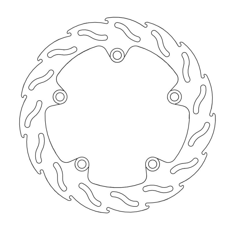 Moto-Master Bremsscheibe Fix Flame Rechts 110620