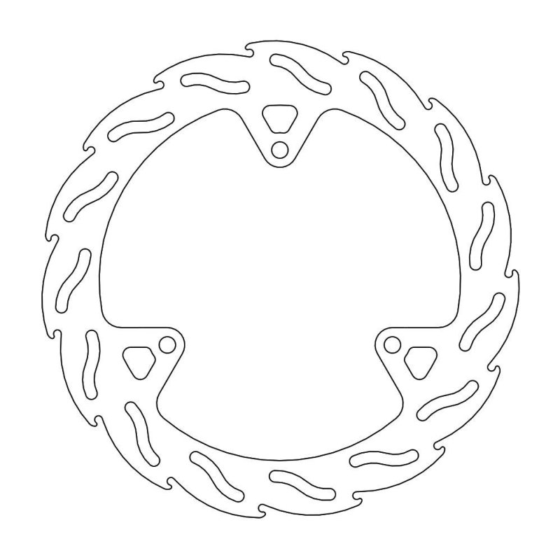 Moto-Master Bremsscheibe Fix Flame Rechts 110622