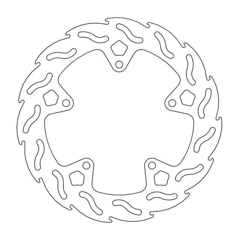 Moto-Master Bremsscheibe Fix Flame Rechts 110624