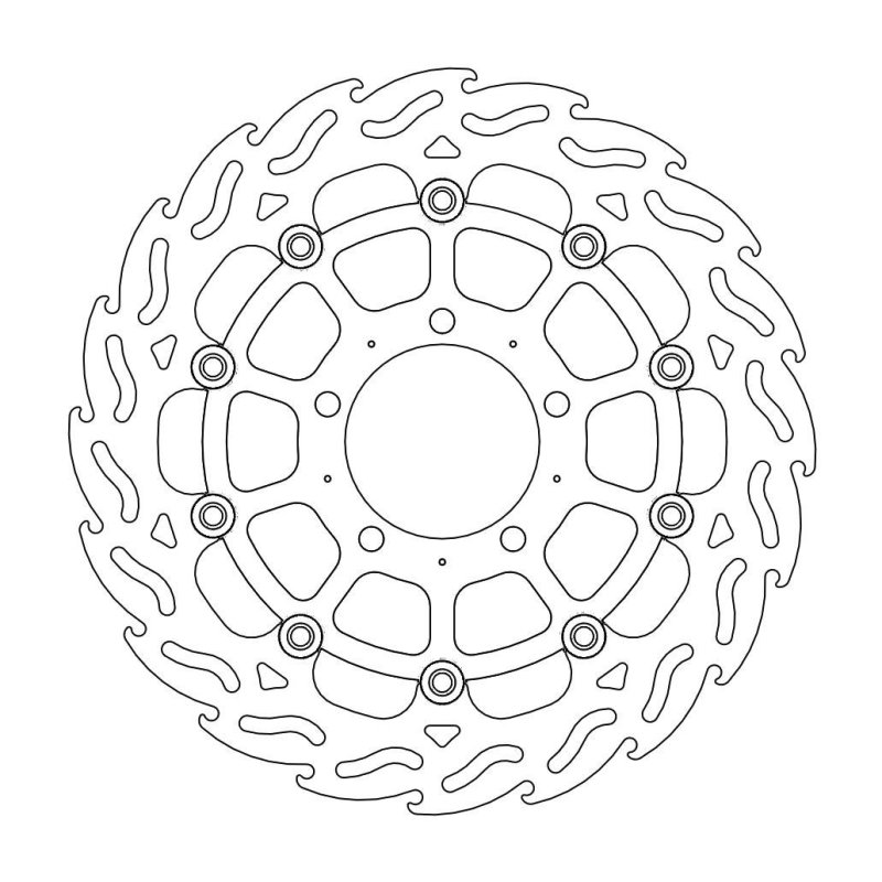 Moto-Master Flame Links Vorne Bremsscheibe Kawasaki 112057