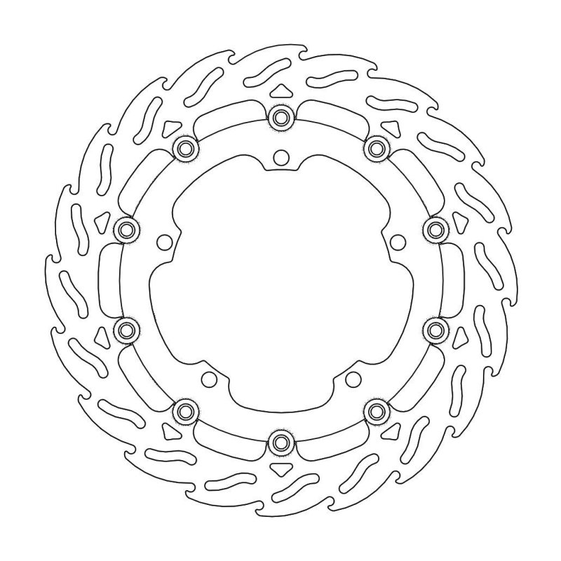 Moto-Master Bremsscheibe Vorne Links Flame Tri1050 112106