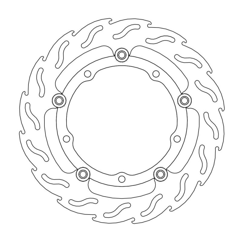 Moto-Master Flame Links Vorne Bremsscheibe Yamaha 112114