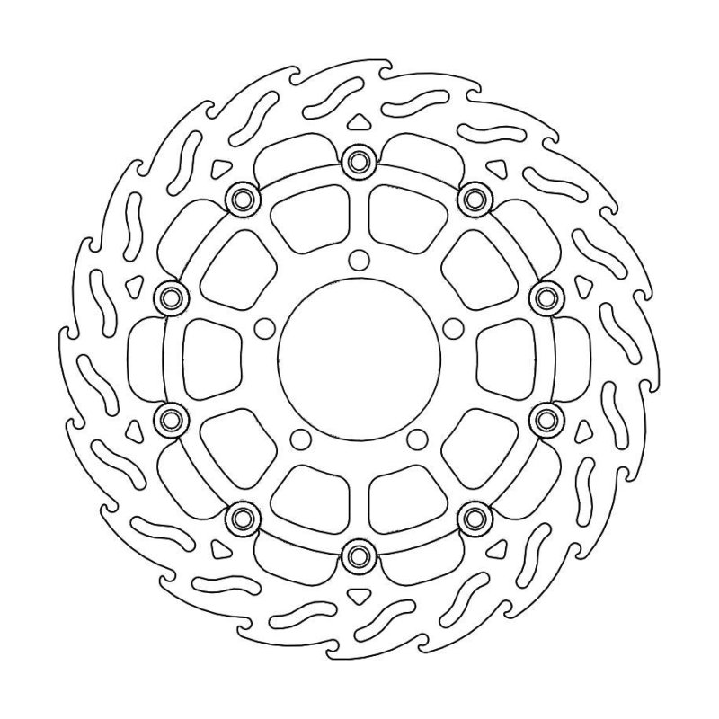 Moto-Master Bremsscheibe Float Flame Links 112164