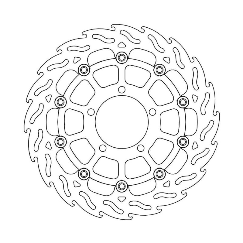 Moto-Master Bremsscheibe Float Flame Rechts 112165