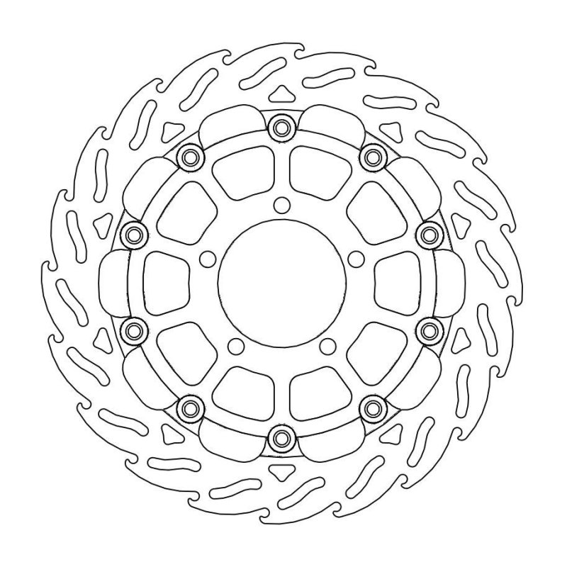 Moto-Master Bremsscheibe Float Flame Race 112175